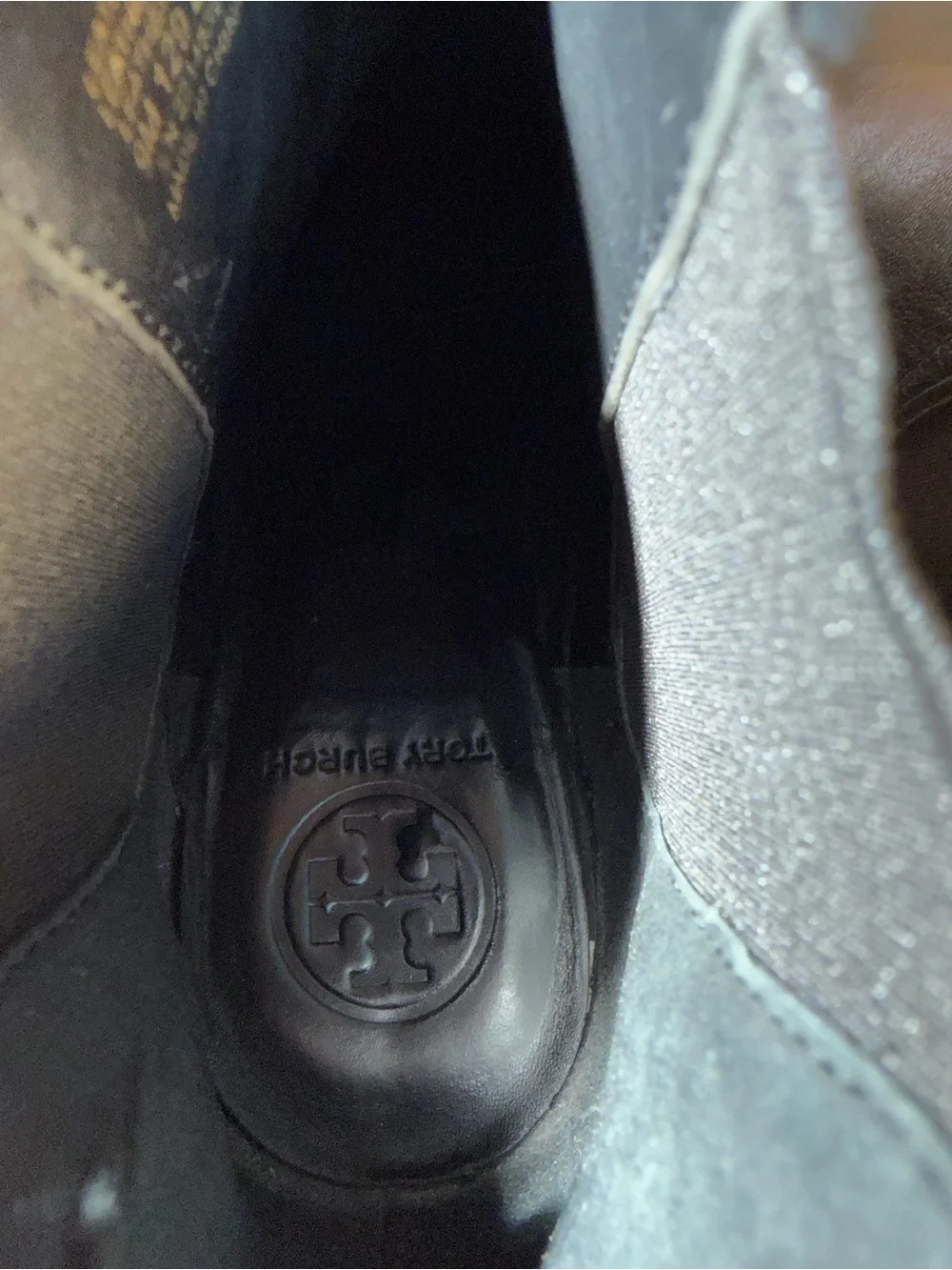 Tory Burch black leather Chelsea booties